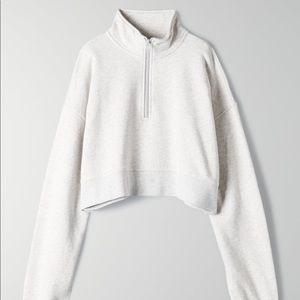 TNA Aritzia Palisades Light Mockneck Sweatshirt